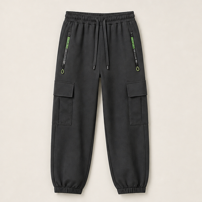 Varonne – Pantaloni Cargo Vintage Elasticizzati Grey