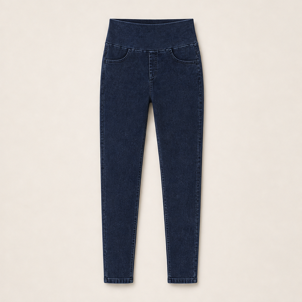 Venalia – Jeans Snellenti a Vita Alta Navy