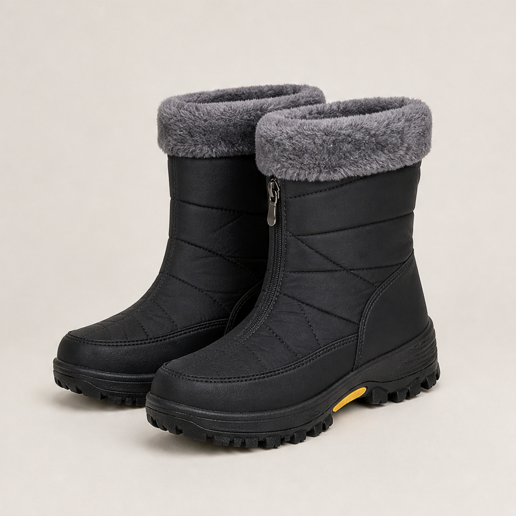 Nevaris – Doposci Impermeabili con Zip Black/Grey
