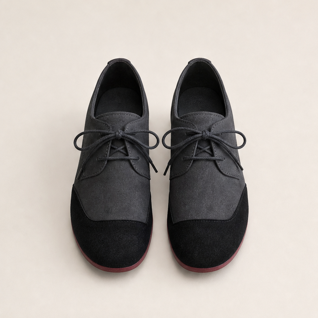 Zuniya – Scarpe Stringate con Zeppa Bassa Grey