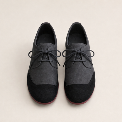 Zuniya – Scarpe Stringate con Zeppa Bassa Grey
