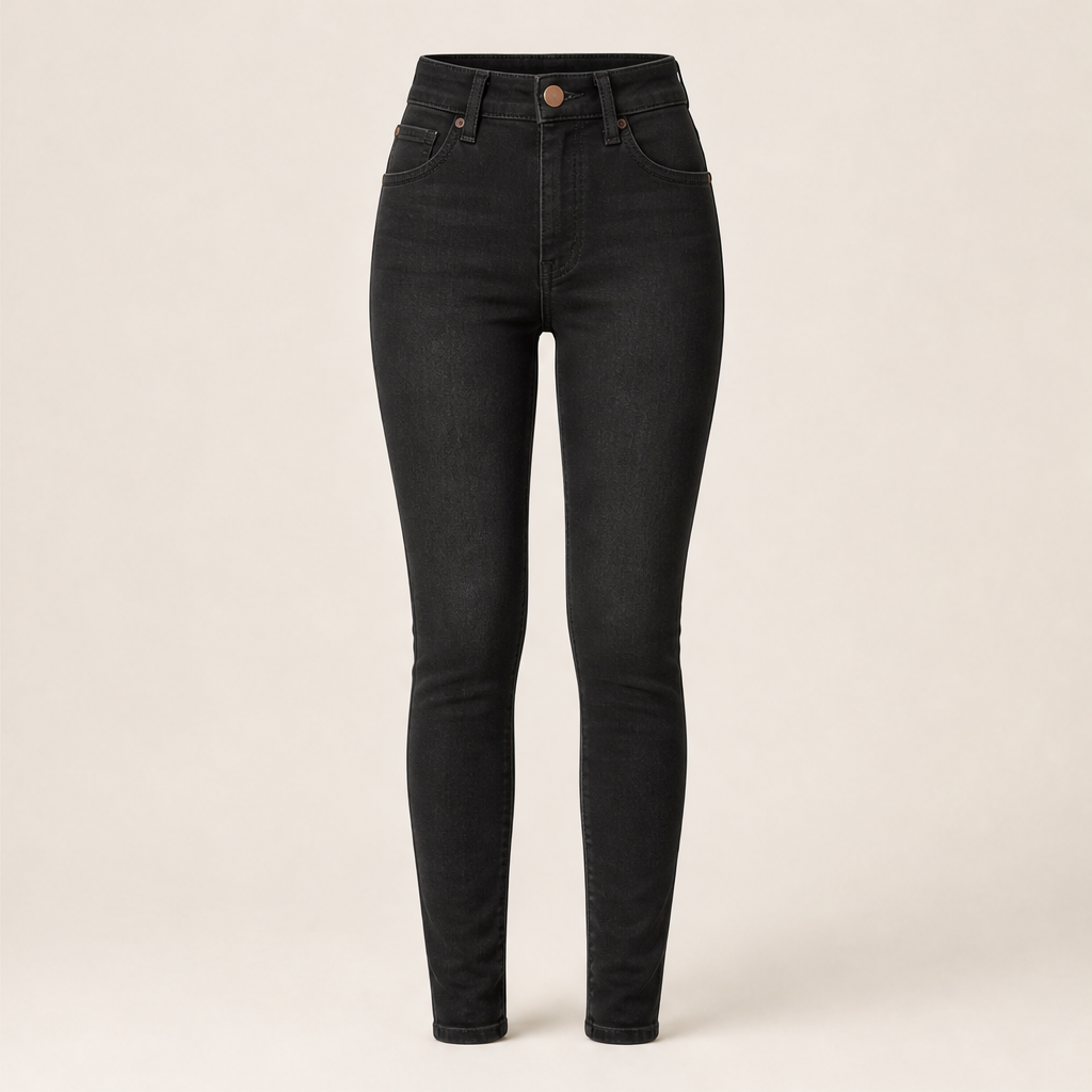 Velmara – Jeans Skinny a Vita Alta Elasticizzati Black