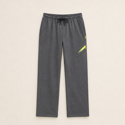 Vestalo – Pantaloni Cargo Dritti a Vita Media Grey